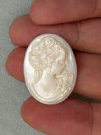 Pearl Vraie gemme ! Perle birmane taillée à la main,