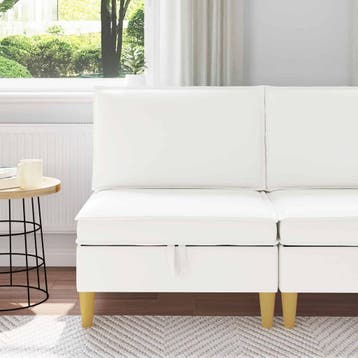 vidaXL Sofa met opslag Stof, Huis en Inrichting, Verzenden, Nieuw