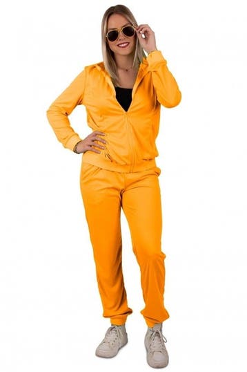 Trainingspak Dames Neon Oranje, Verzenden, Nieuw