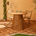 Ronde design tuintafel - Ø 90 x 75 cm, Huis en Inrichting, Tafels | Eettafels, Verzenden, Nieuw