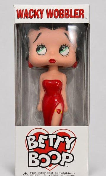 Funko - Funko Pop Betty Boop Wacky Wobbler (Red Dress;