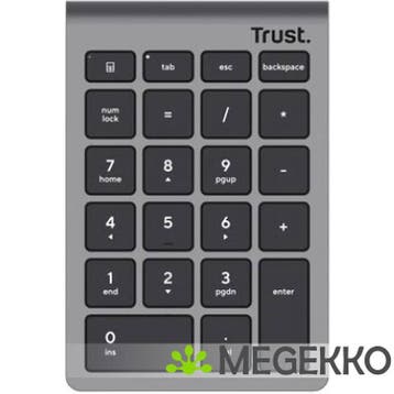 Trust Xalas Numeriek Toetsenbord Draadloos Zilver, Verzenden, Nieuw