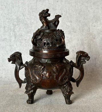 Wierookbrander - Brons - Draken en Foo dogs