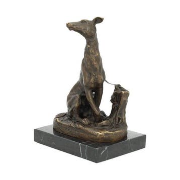 Beeldje - Dog - Brons, Marmer