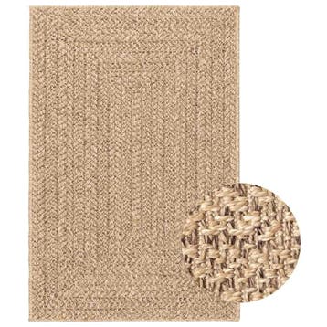 vidaXL Vloerkleed ZIZUR binnen en buiten 200x290 cm jute, Verzenden, Nieuw