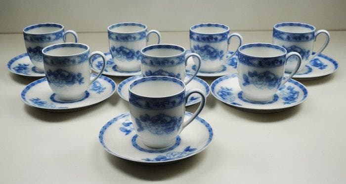 Rosenthal - Service à café (16) - Indian Tree blu -, Antiek en Kunst, Antiek | Glaswerk en Kristal