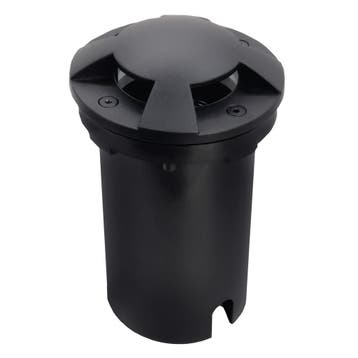 Grondspots Deckgrondspot Rond Zwart Ø10,8cm Tuinverlichting, Verzenden, Minder dan 50 watt, Spots, Nieuw