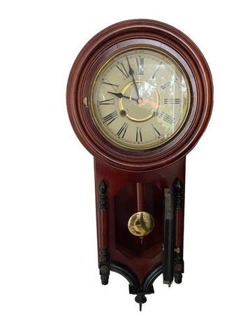 Klok - - Eik - 1920-1930 - Seikosha - Wall Clock, Antiek en Kunst, Antiek | Klokken