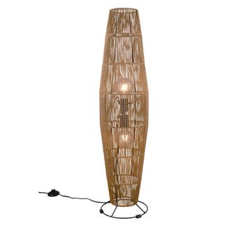 Trio MIKI vloerlamp | E27 Fitting | bruin | Ø 25 cm | IP20 |, Huis en Inrichting, Verzenden, Nieuw