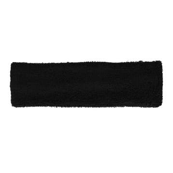 Haarband Sport 4cm - Badstof - Zwart, Nieuw