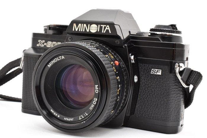 Minolta X-600 New MD 1.7/50mm Single lens reflex camera, TV, Hi-fi & Vidéo, Appareils photo analogiques
