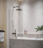 Badwand Torino 60 x 140 cm Chroom Badscherm Draaibaar 5 mm, Doe-het-zelf en Bouw, Verzenden, Nieuw