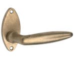 Deurklink op rozet Dudok/elips messing antiek, Nieuw