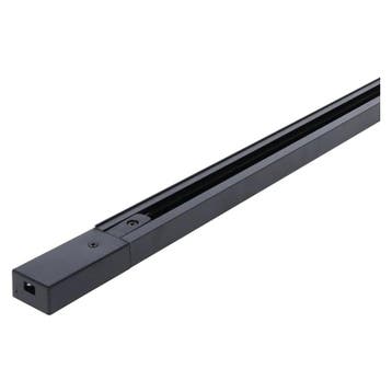 1-FASE RAIL 2 Meter Zwart incl. voeding en eindkap, Verzenden, Nieuw