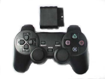 PS2 Controller Dualshock 2 Wireless Zwart (Third Party), Consoles de jeu & Jeux vidéo, Consoles de jeu | Sony PlayStation 2, Ophalen of Verzenden