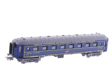 Schaal H0 Pocher 214 Restaurant wagen CIWL blauw 4033 #3750, Hobby en Vrije tijd, Modeltreinen | H0, Ophalen of Verzenden, Gebruikt