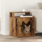 vidaXL Kattenhuis Oudhout 42,5 x 40 x 53,5 cm Bewerkt hout, Verzenden