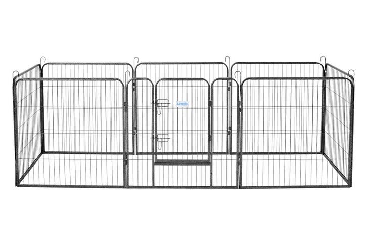 Lendo Online Parc pour Chien 8 Panneaux 80x80 cm Anthracite, Animaux & Accessoires, Maisons pour chiens