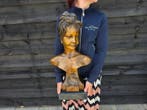Beeld, XL Lady Bust - Art Nouveau - 60 cm - Brons, Marmer