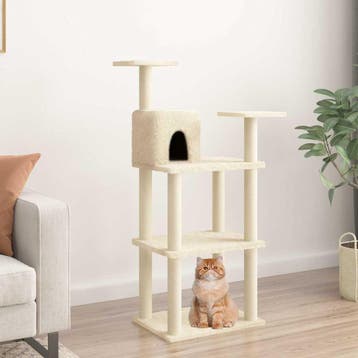 vidaXL Kattenkrabpaal met sisal krabpalen 118,5 cm, Verzenden