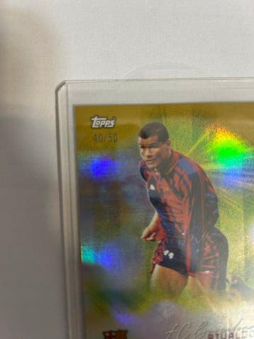 Topps FC Barcelona Rivaldo 40/50 Serialized card, Limited, Nieuw