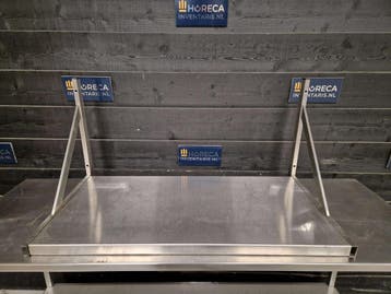 Wandschap | plateau | RVS | 104 cm | horeca