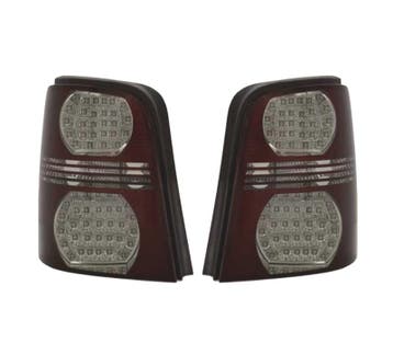 FEUX ARRIÈRE POUR VOLKSWAGEN VW TOURAN 03-10 LED ROUGE FUMÉ, Verzenden