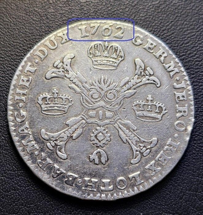 Oostenrijk-Nederland. 1 Kronenthaler 1762, Timbres & Monnaies, Monnaies | Pays-Bas