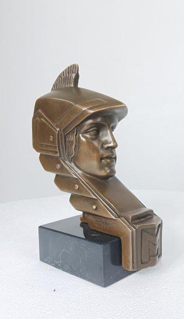 Mascotte - marmer brons, Antiek en Kunst