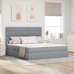 vidaXL Opslag bed met matras Lichtgrijs 160 x 200 cm, Verzenden, Nieuw