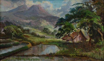 Nederlandse school (XIX) - Indonesisch landschap