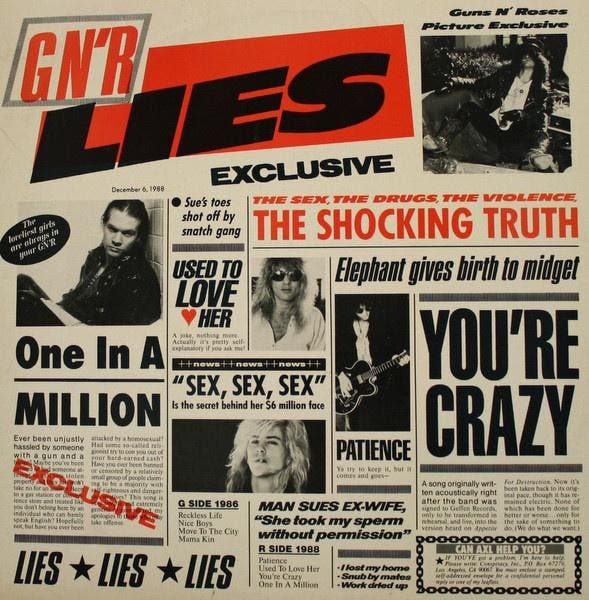 Guns N Roses – G N R Lies, Cd's en Dvd's, Vinyl | Rock, Gebruikt