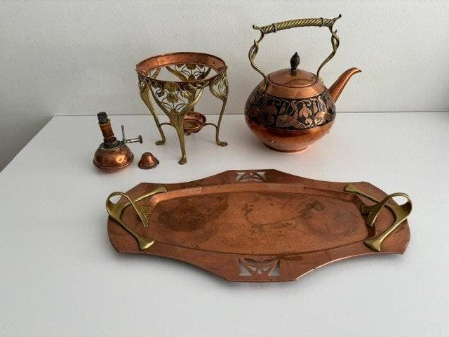 CDE maker merkteken - Carl Deffner - Theepot (4) - Prachtige, Antiquités & Art, Art | Objets design