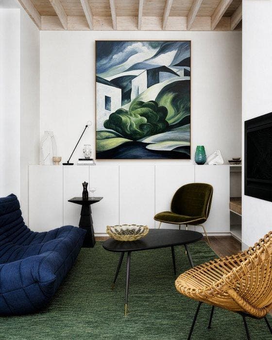 Ella Suárez - Casa en la montaña - XL (no reserve), Antiek en Kunst, Kunst | Schilderijen | Modern