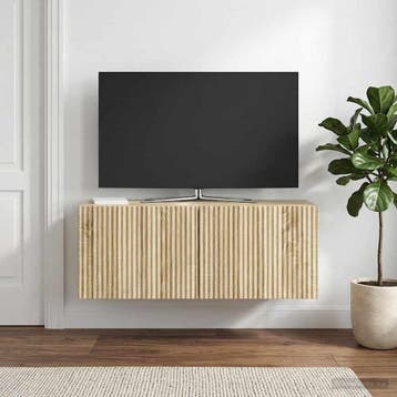 vidaXL Wandmontage TV-kast 78,5 x 31 x 30 cm Sonoma Eiken, Verzenden, Nieuw