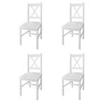 4 Witte Grenenhouten Stoelen | Tweede Kansje | OP = OP, Verzenden
