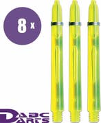 ABC Darts – Edgeglow Geel - 8 sets (Dart Shafts), Sport en Fitness, Ophalen of Verzenden, Nieuw, Shafts