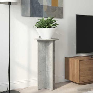 vidaXL Plantenstand 2 st Betongrijs 29,5 x 29,5 x 60 cm, Verzenden, Nieuw