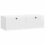 vidaXL Wandmontage TV-kast Hoogglans Wit 98 x 41 x 30 cm, Huis en Inrichting, Verzenden, Nieuw