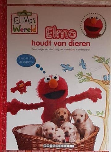 Elmo houdt van dieren. Sesamstraat. - Dutchbook, Boeken, Verzenden, Nieuw