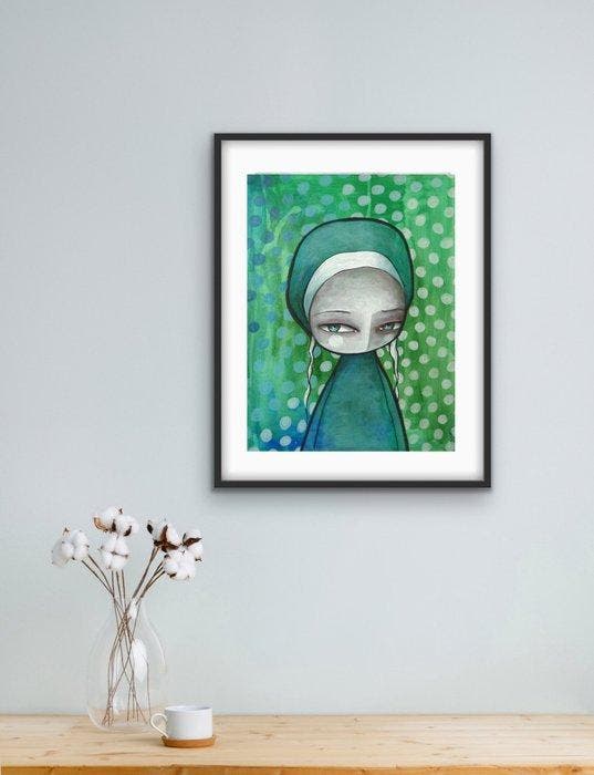 Lotte Teussink - Studio Works #3 – Original painting on, Antiek en Kunst, Kunst | Schilderijen | Modern