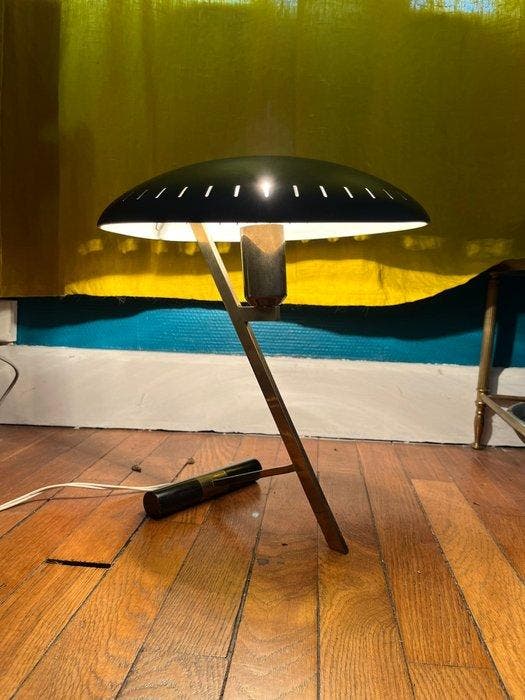 Philips - Louis Kalff - Lamp - Verguld messing - Lamp, Antiek en Kunst, Antiek | Verlichting