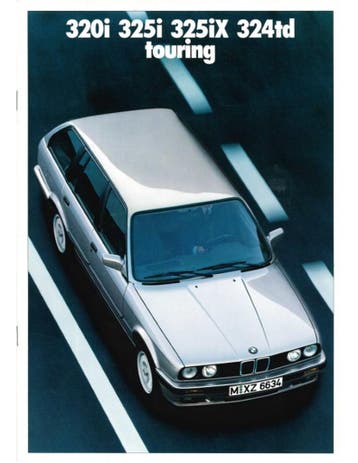 1988 BMW 3 SERIE TOURING BROCHURE NEDERLANDS