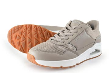 Skechers Sneakers in maat 41 Bruin, Bruin, Verzenden, Zo goed als nieuw, Skechers
