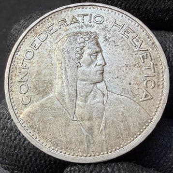 Zwitserland. 5 Francs 1932 (2 monedas) (Zonder minimumprijs)
