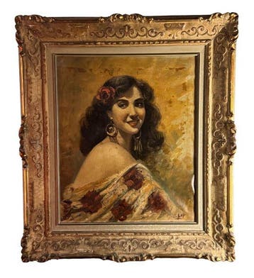 Italiaanse school (XX) - Ritratto di donna