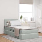 vidaXL Opbergbed met matras met opslag Lichtgrijs 90 x 190, Verzenden
