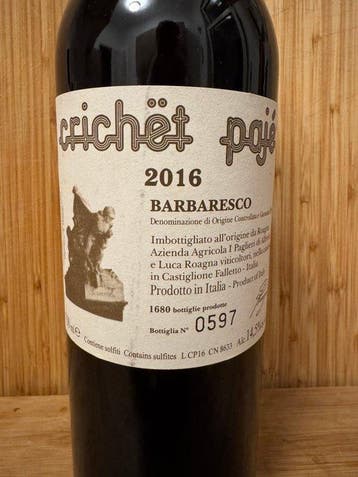 2016 Roagna Crichet Pajé - Barbaresco DOCG - 1 Fles (0,75, Nieuw