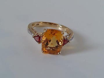 Sans prix de réserve - Bague - 9 carats Or jaune, Or blanc