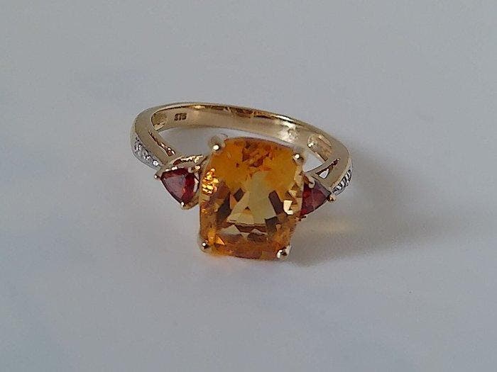 Sans prix de réserve - Bague - 9 carats Or jaune, Or blanc, Bijoux, Sacs & Beauté, Bagues